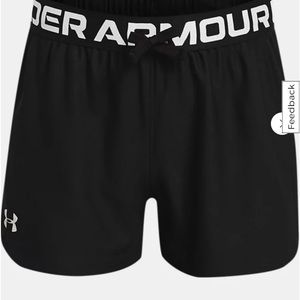 Girls under armor black shorts